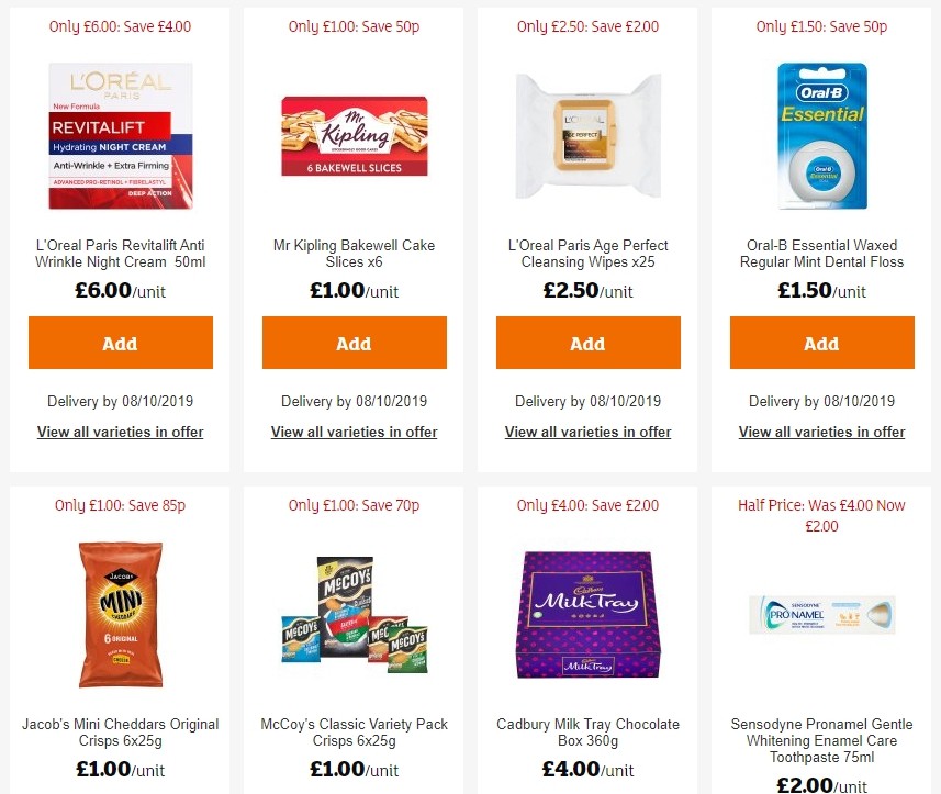 Sainsbury's Offers from 4 October