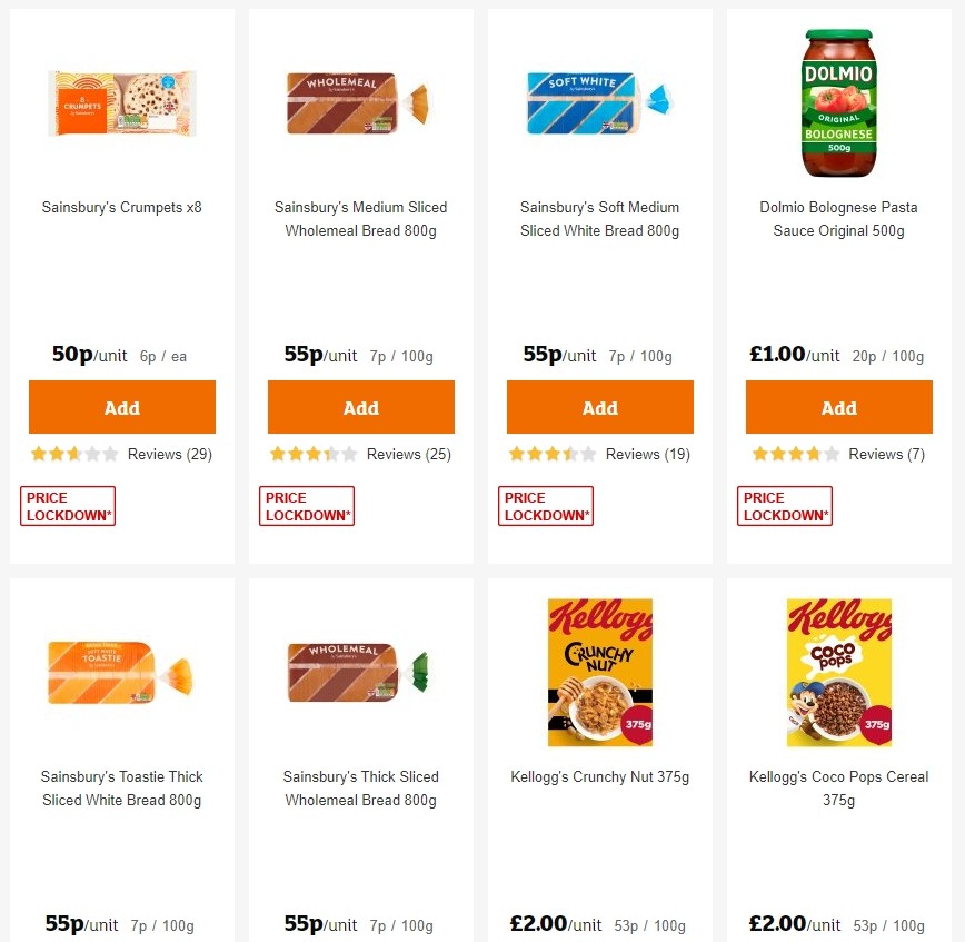 Sainsbury's Offers from 25 October