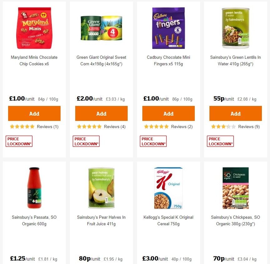 Sainsbury's Offers from 25 October