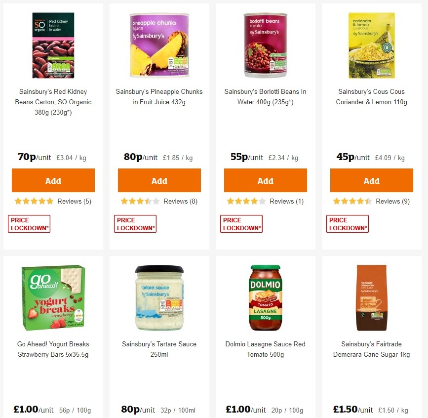 Sainsbury's Offers from 25 October