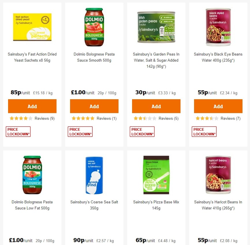 Sainsbury's Offers from 25 October