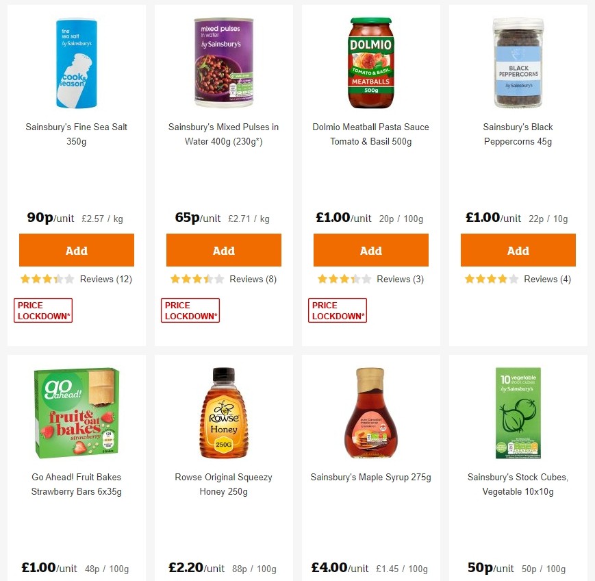 Sainsbury's Offers from 25 October