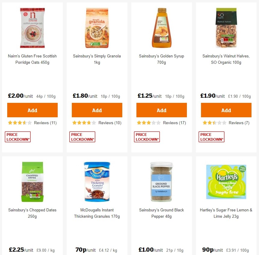 Sainsbury's Offers from 25 October