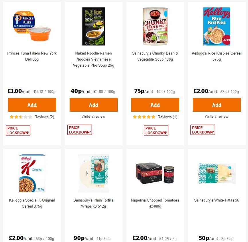Sainsbury's Offers from 25 October