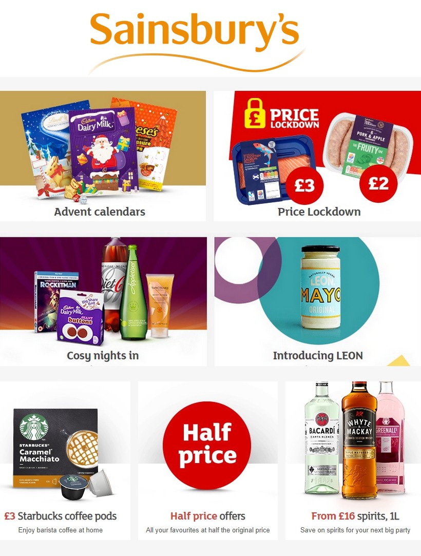 Sainsbury's Offers from 1 November