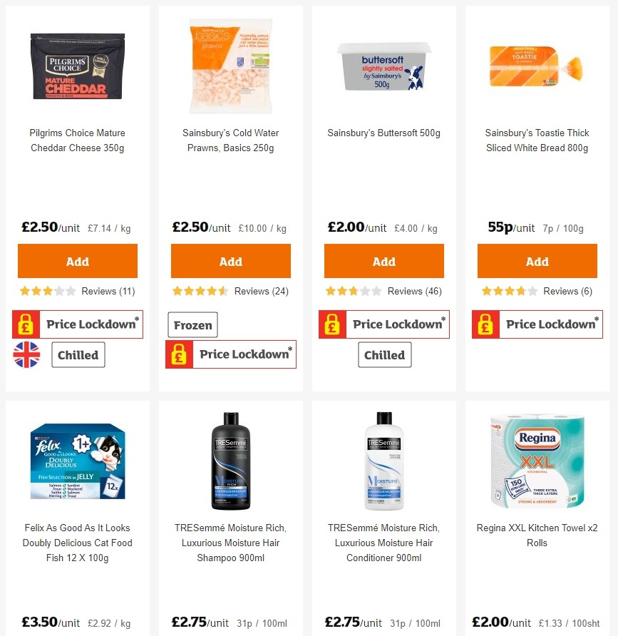 Sainsbury's Offers from 1 November