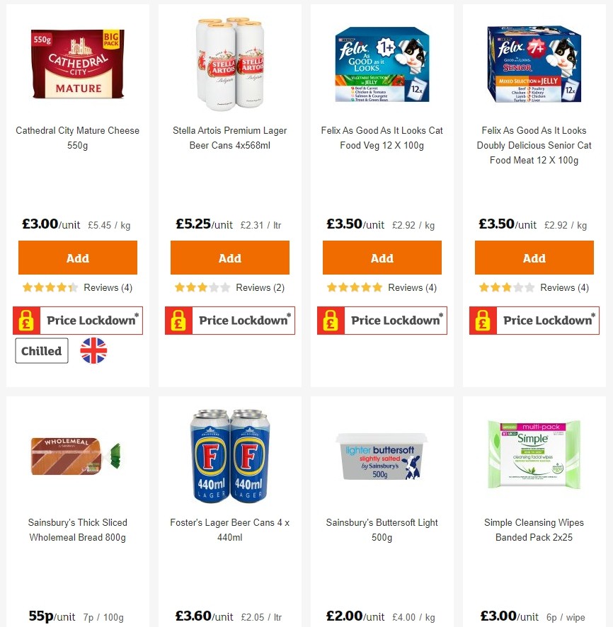 Sainsbury's Offers from 1 November