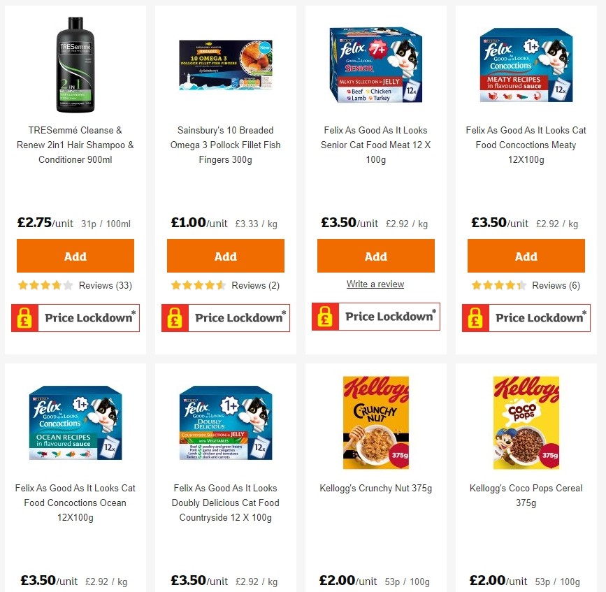 Sainsbury's Offers from 1 November