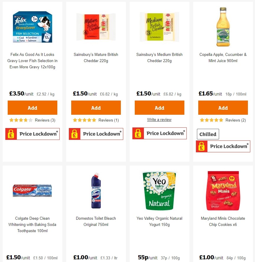 Sainsbury's Offers from 1 November