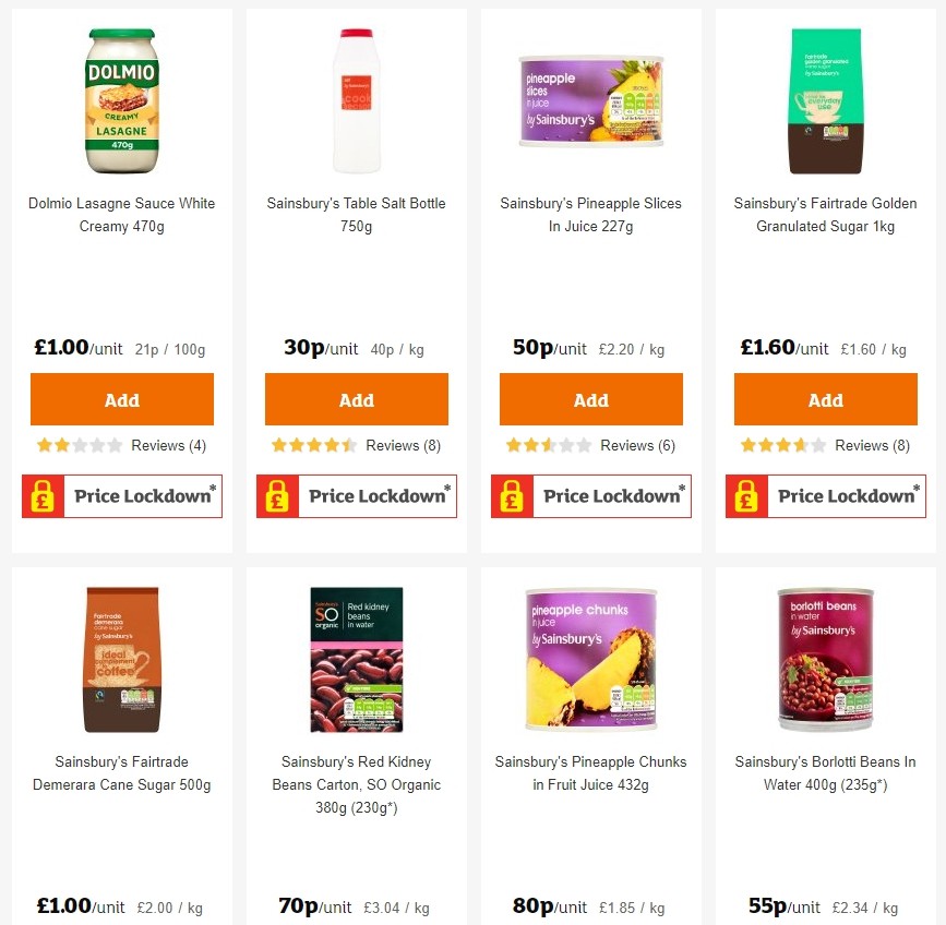 Sainsbury's Offers from 1 November
