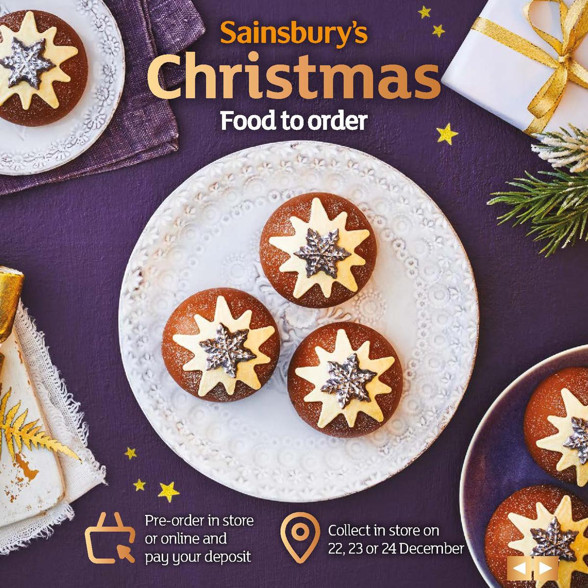 Sainsbury's Christmas Food Brochure Offers from 5 November