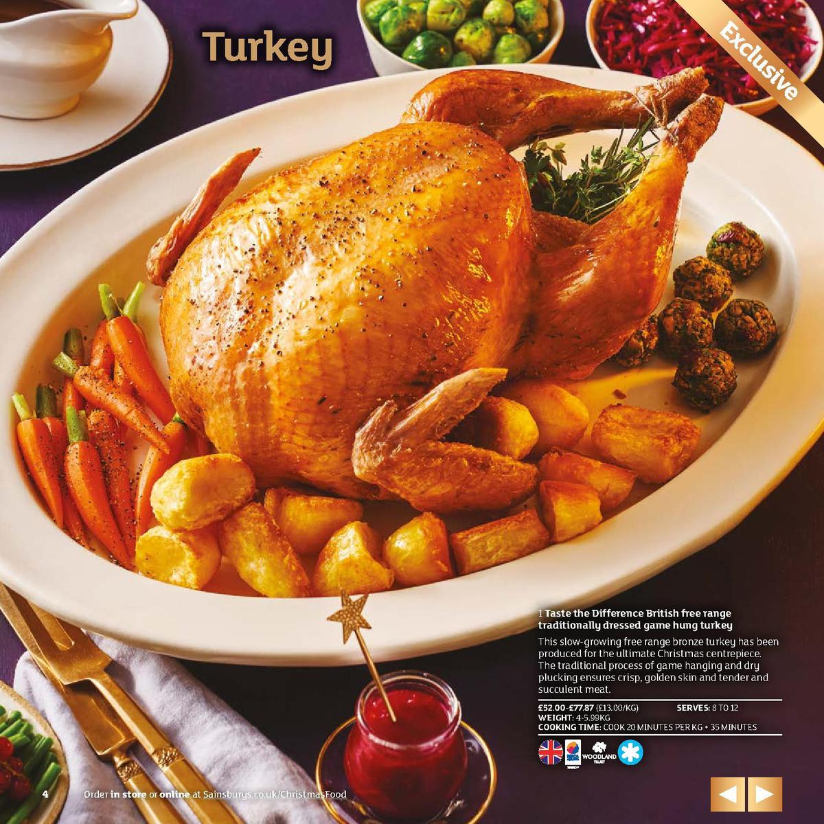 Sainsbury's Christmas Food Brochure Offers from 5 November