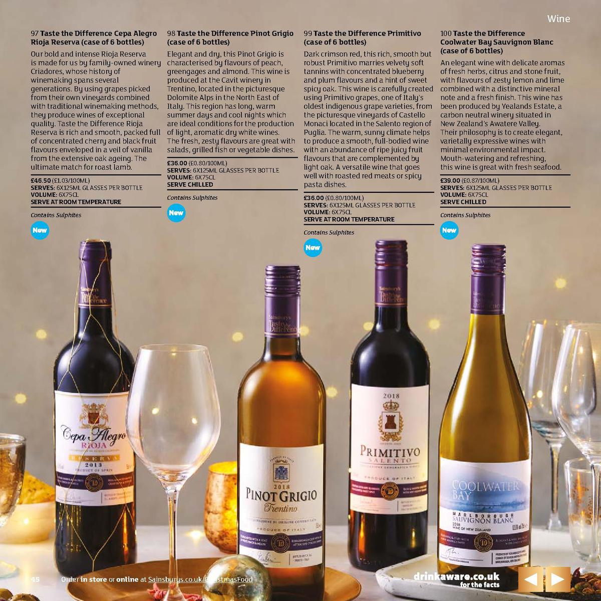 Sainsbury's Christmas Food Brochure Offers from 5 November