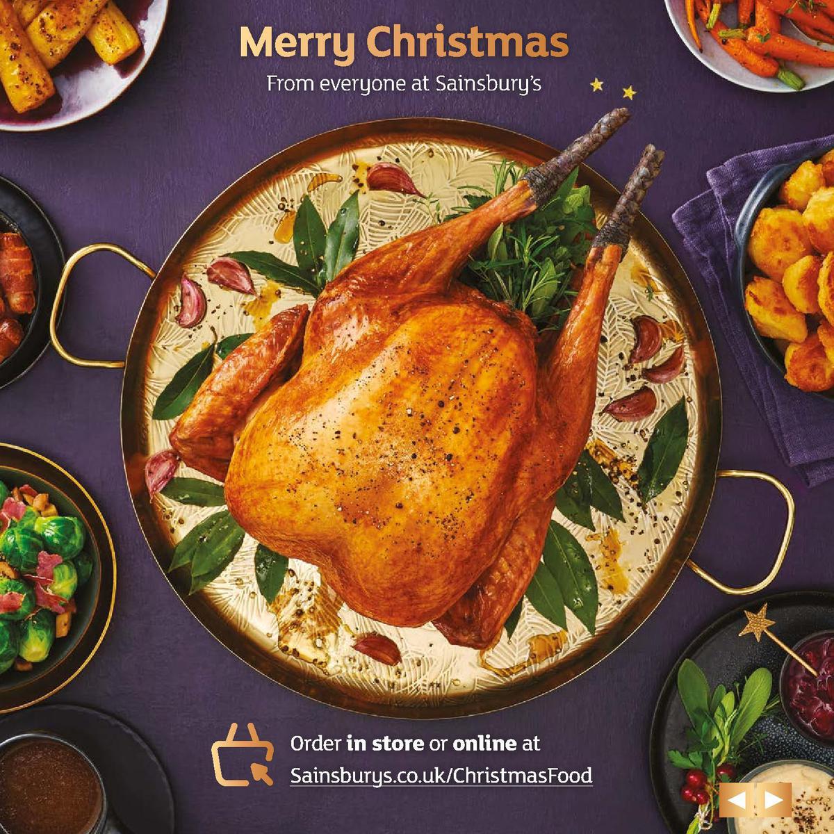 Sainsbury's Christmas Food Brochure Offers from 5 November