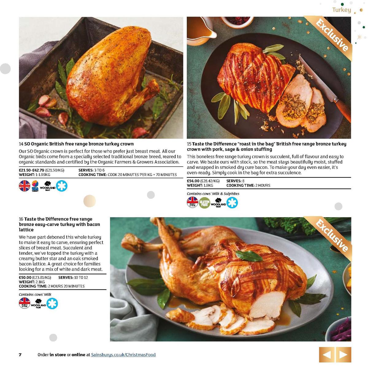 Sainsbury's Christmas Food Brochure Offers from 5 November