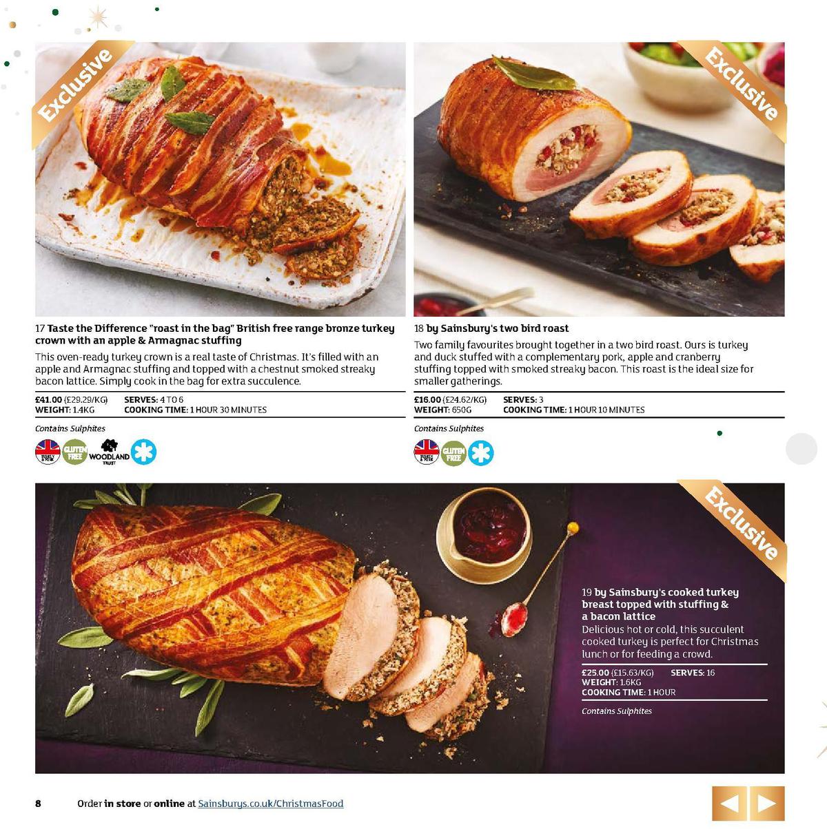 Sainsbury's Christmas Food Brochure Offers from 5 November