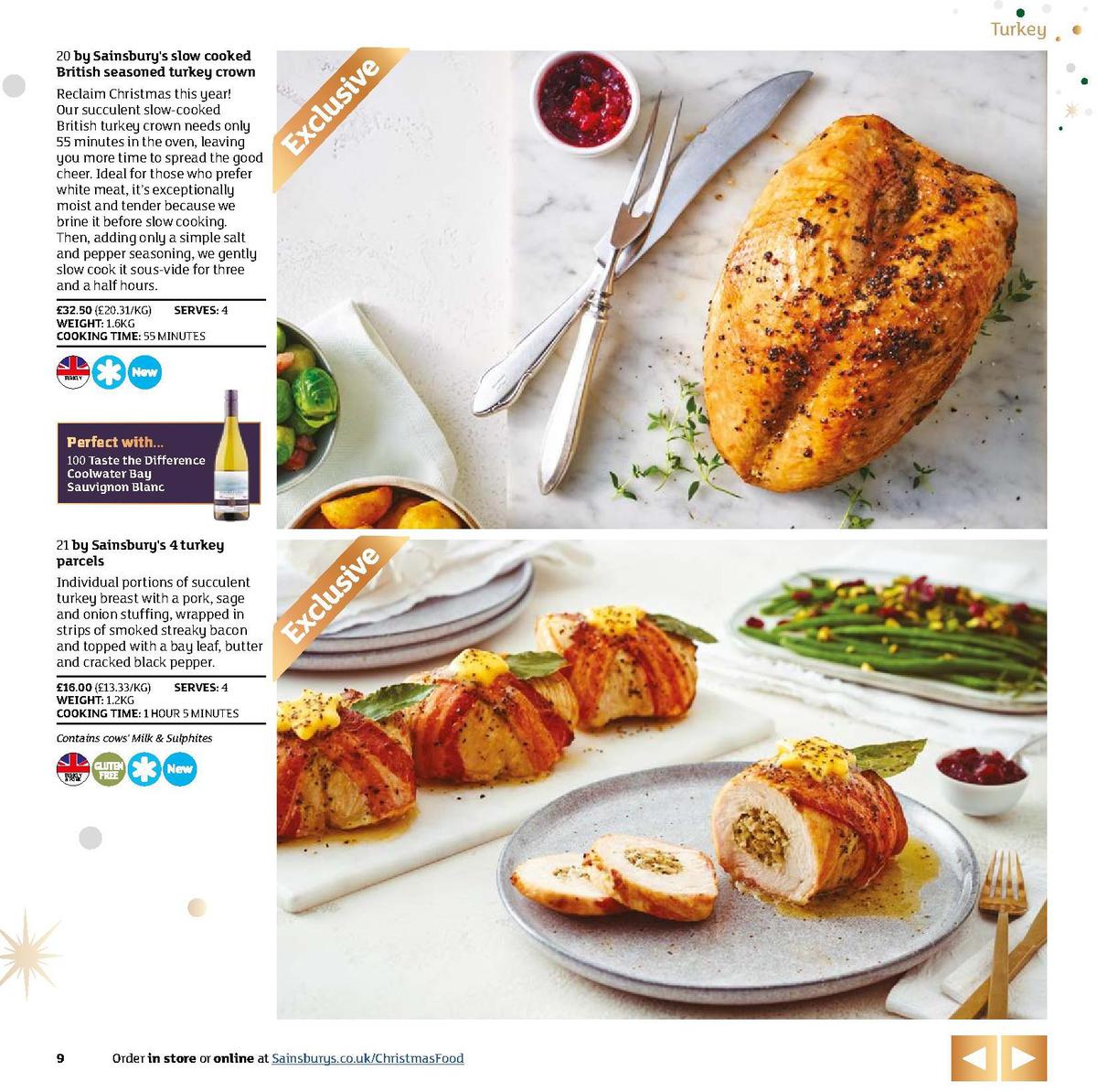 Sainsbury's Christmas Food Brochure Offers from 5 November