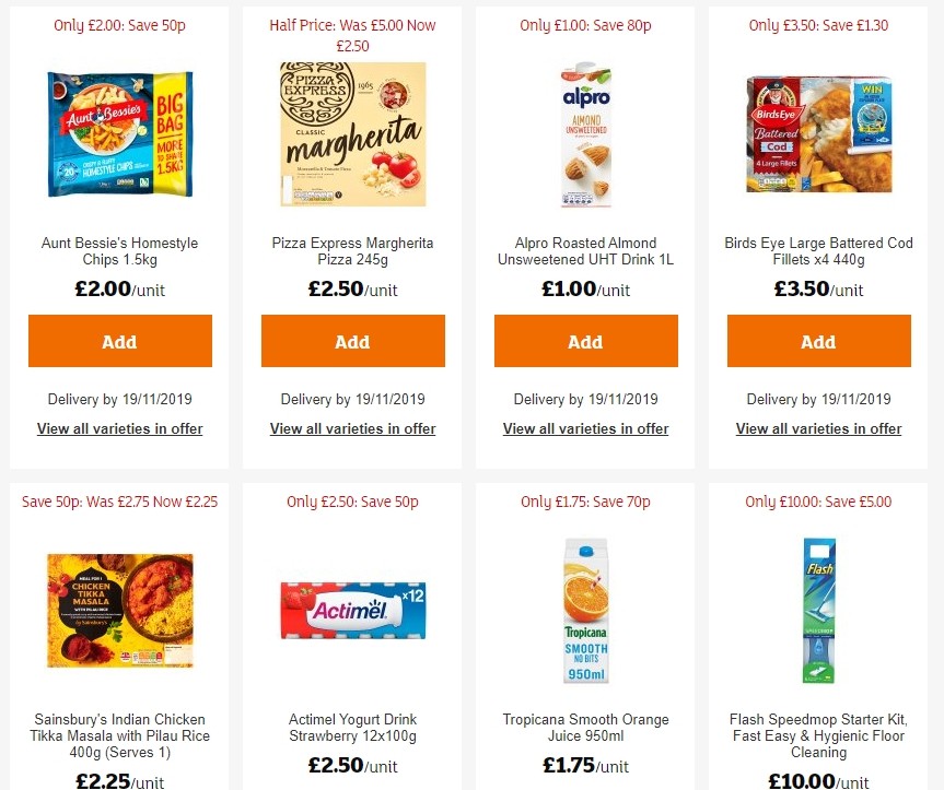 Sainsbury's Offers from 8 November