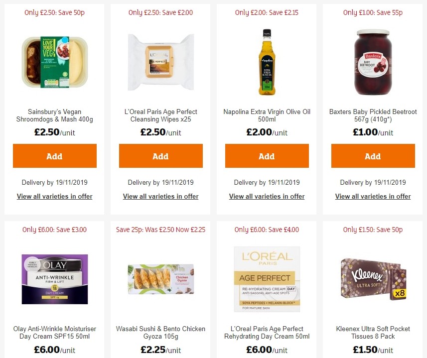 Sainsbury's Offers from 15 November