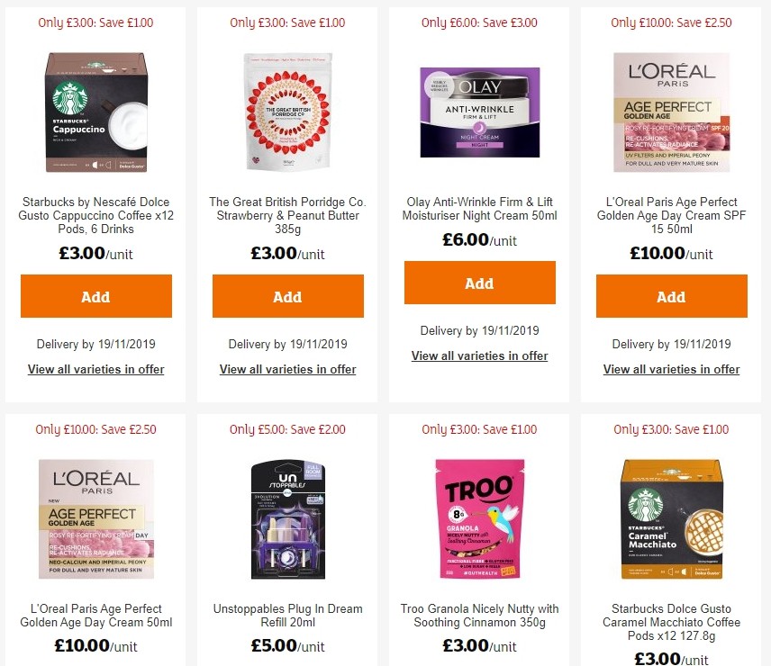 Sainsbury's Offers from 15 November