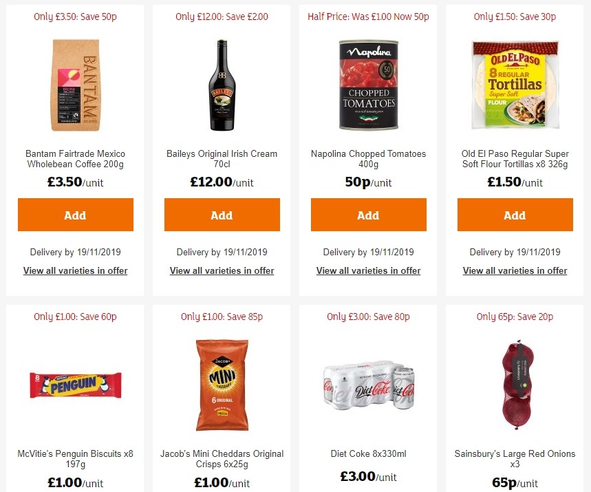 Sainsbury's Offers from 15 November