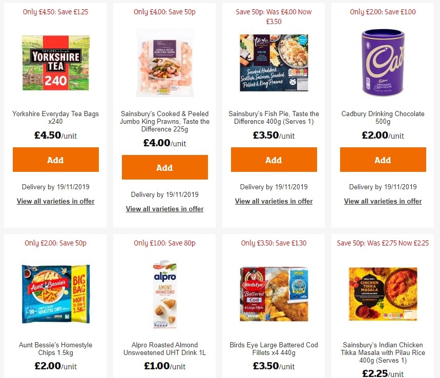 Sainsbury's Offers from 15 November