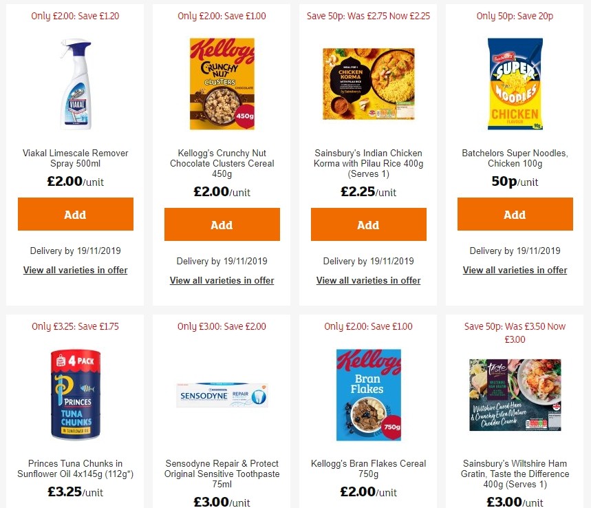 Sainsbury's Offers from 15 November