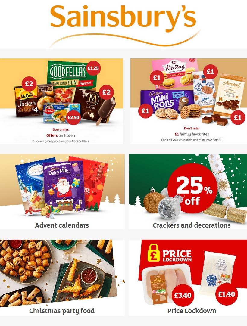 Sainsbury's Offers from 29 November