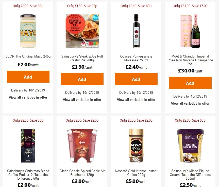 Sainsbury's Offers from 29 November