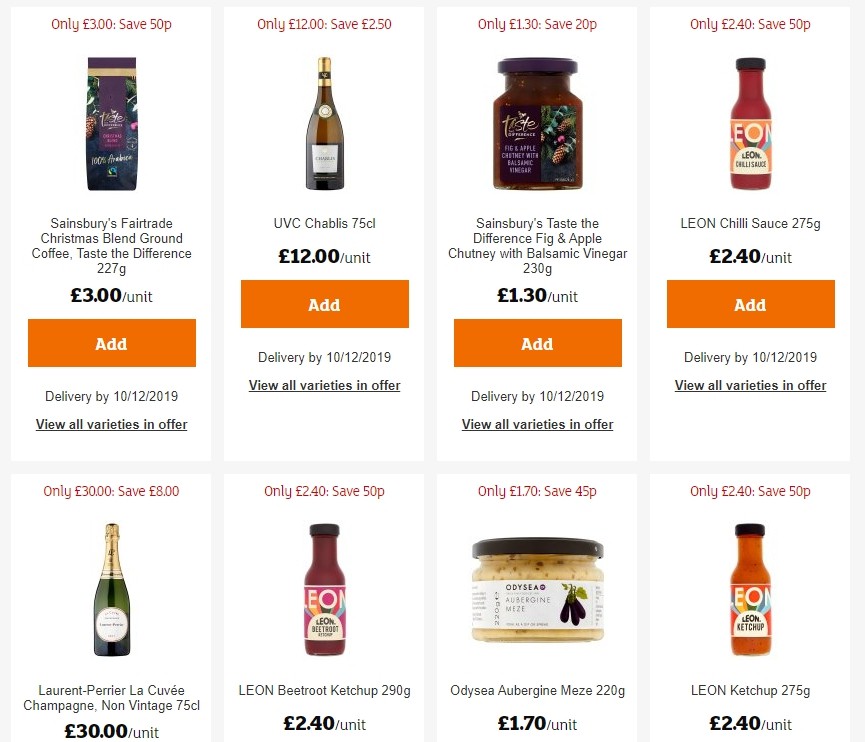 Sainsbury's Offers from 29 November