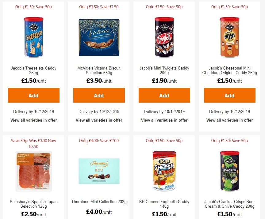 Sainsbury's Offers from 29 November