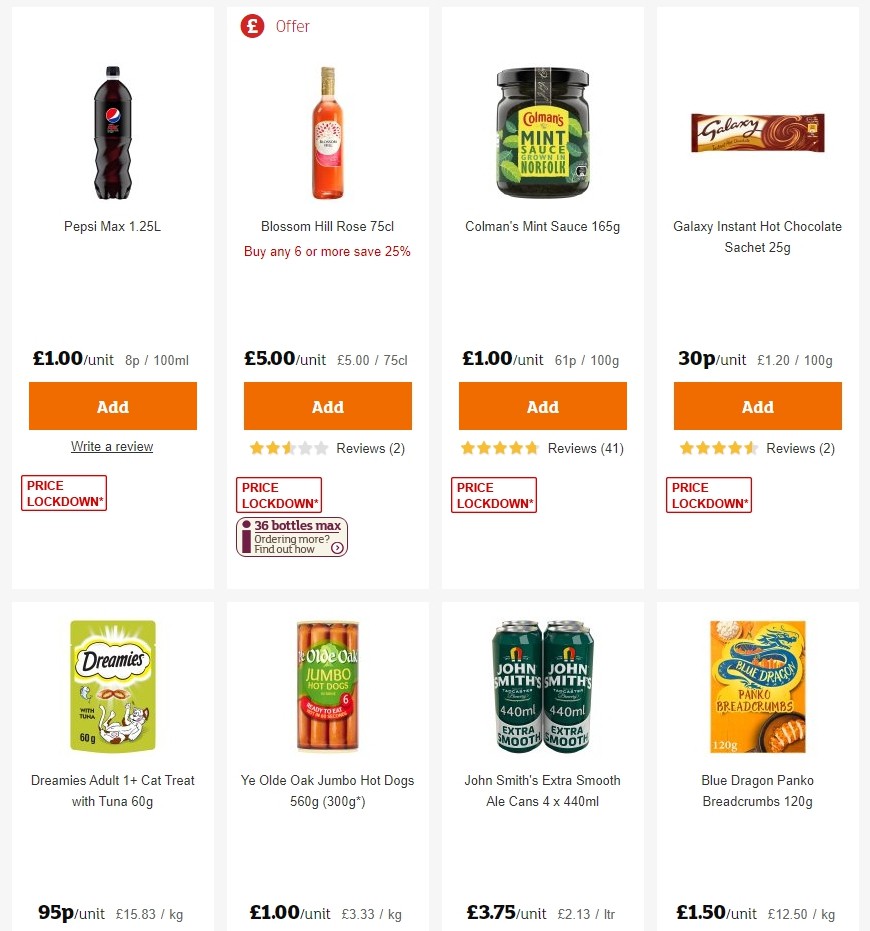 Sainsbury's Offers from 29 November