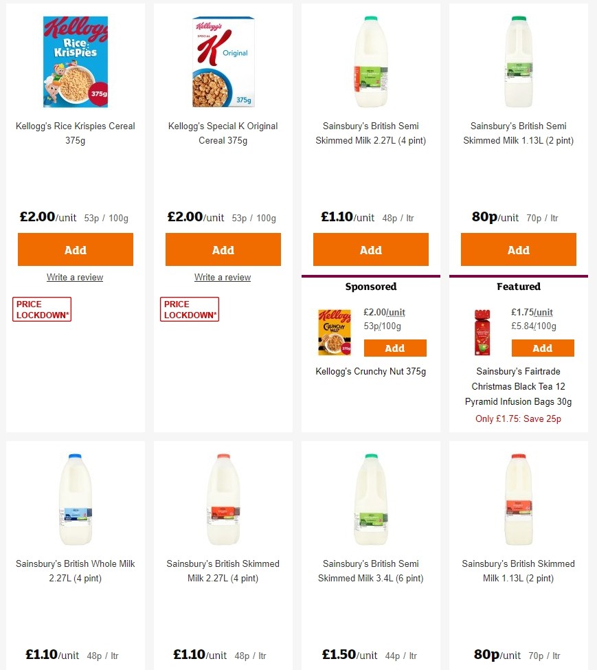 Sainsbury's Offers from 29 November