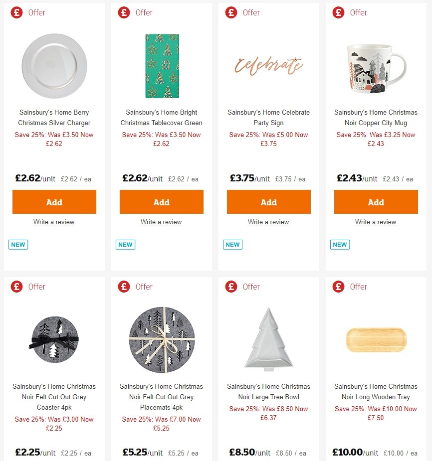 Sainsbury's Offers from 13 December