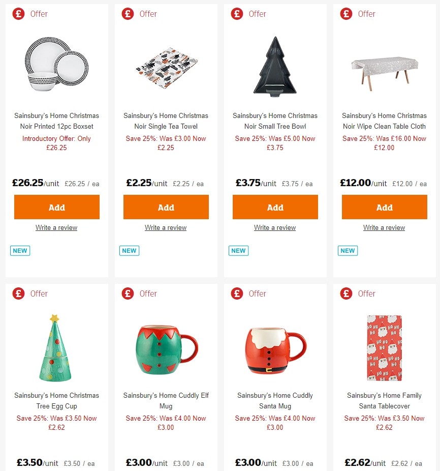Sainsbury's Offers from 13 December