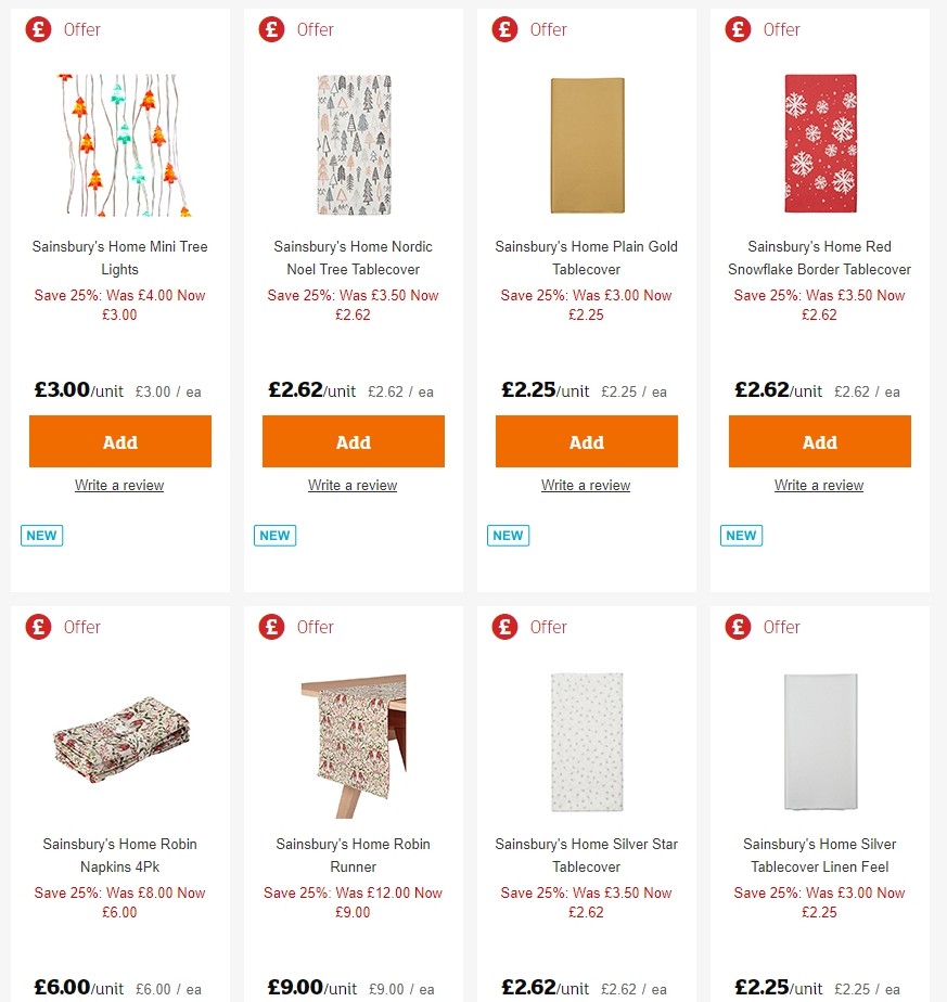 Sainsbury's Offers from 13 December