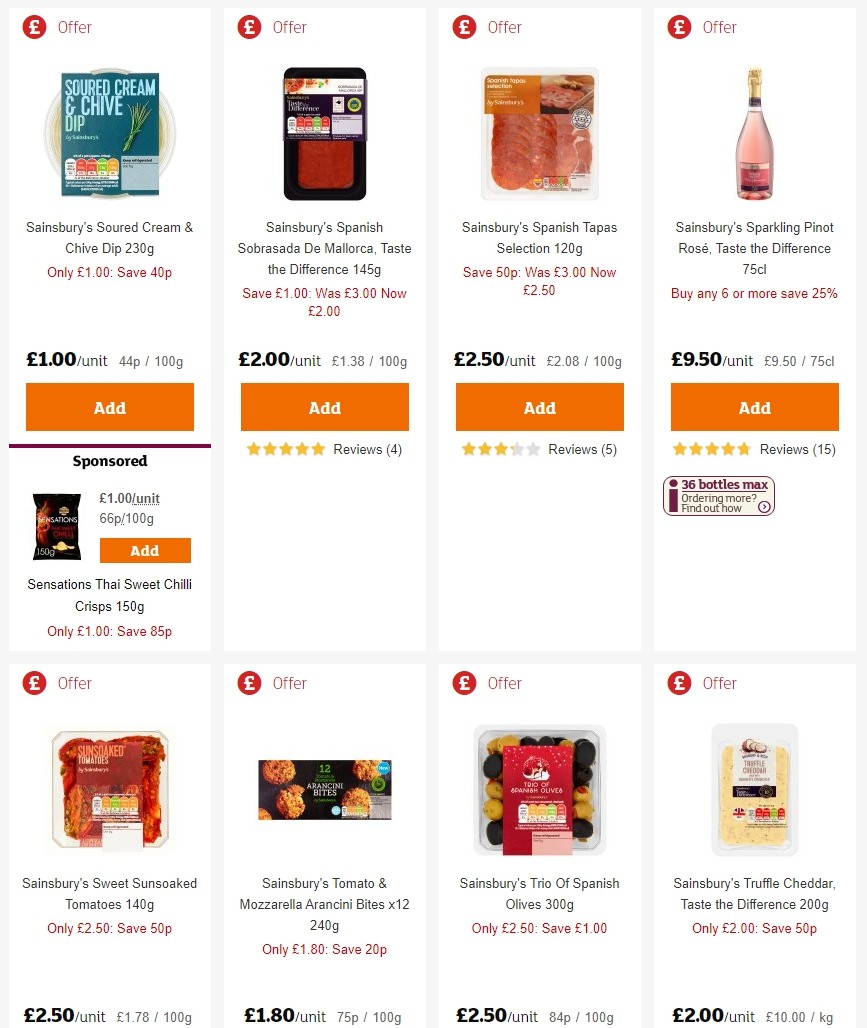 Sainsbury's Offers from 13 December