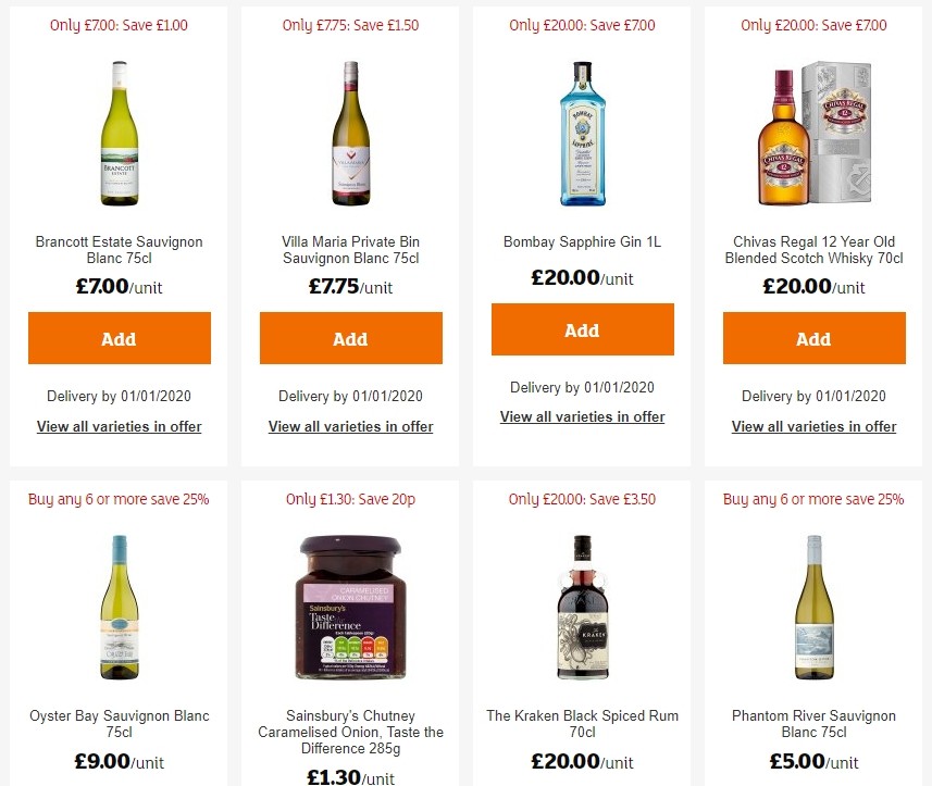 Sainsbury's Offers from 13 December