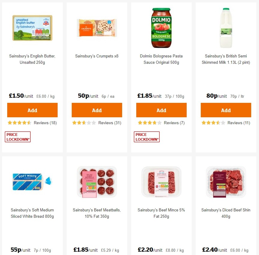 Sainsbury's Offers from 27 December