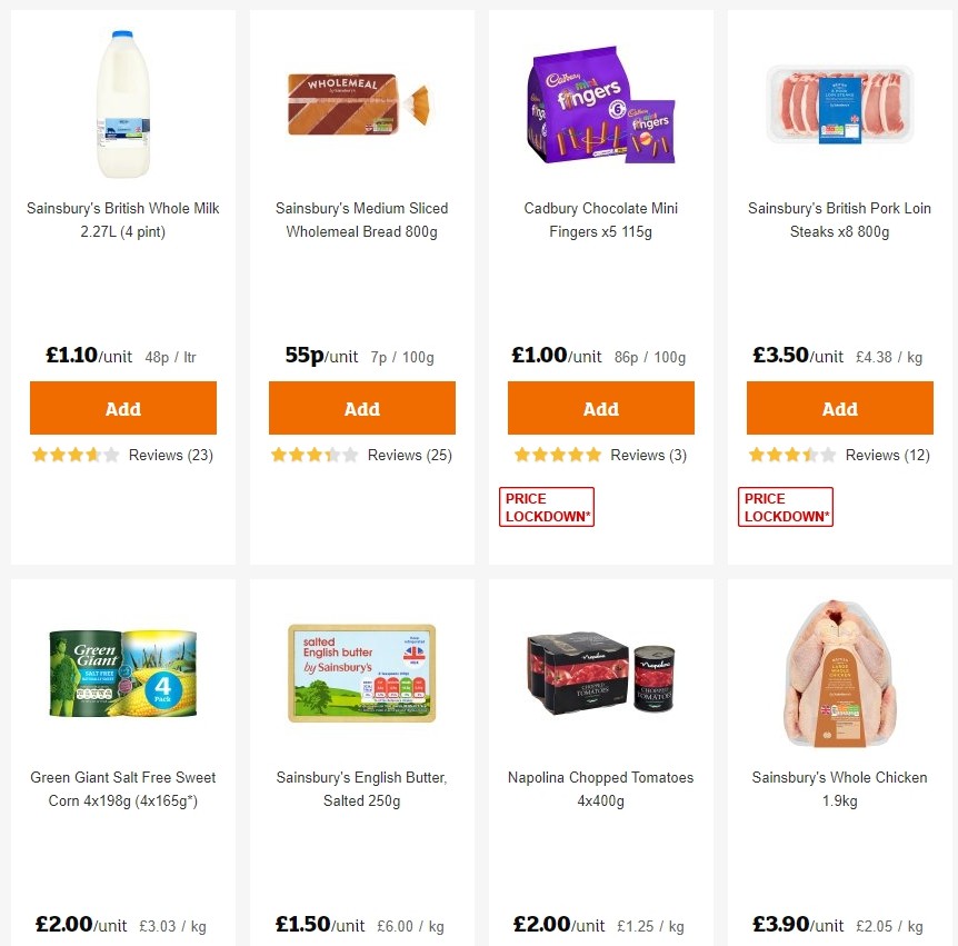 Sainsbury's Offers from 27 December