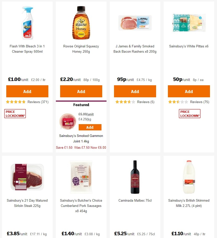 Sainsbury's Offers from 27 December