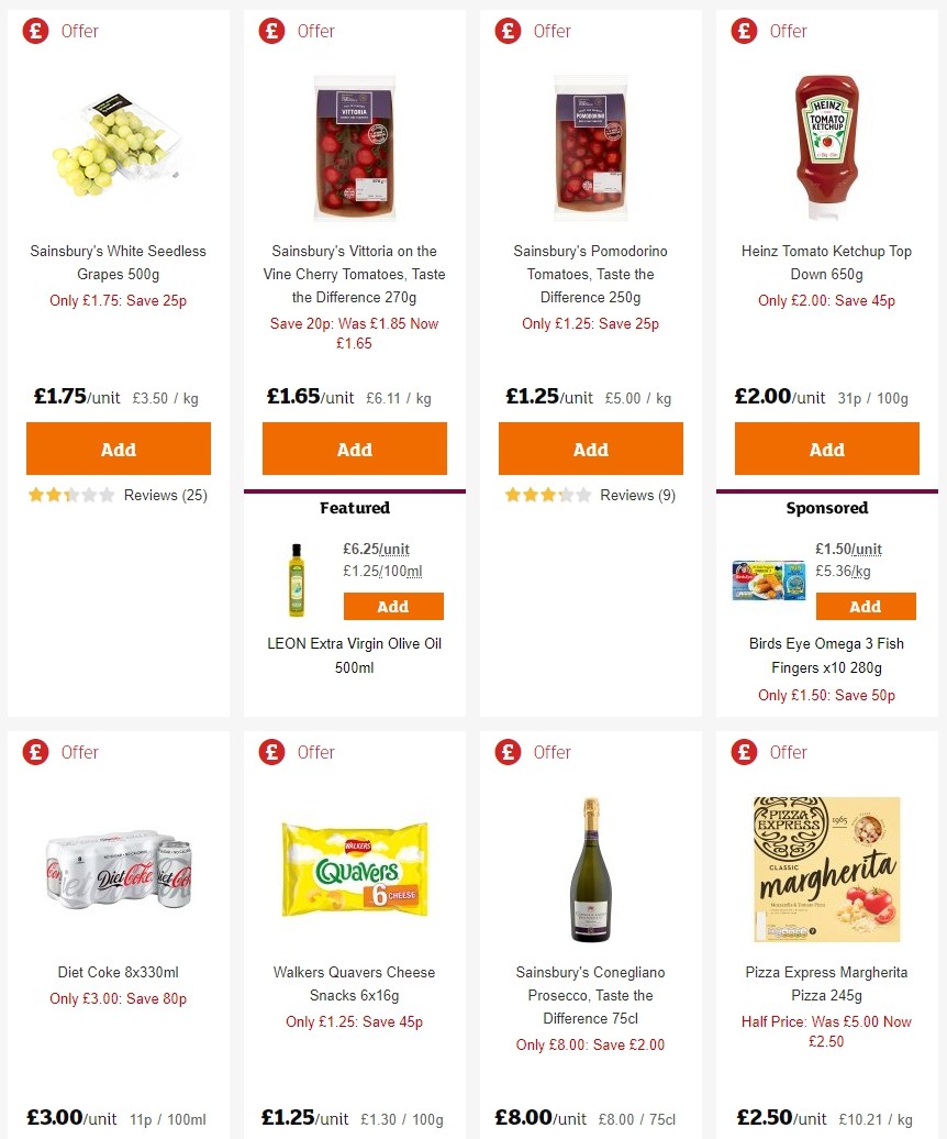 Sainsbury's Offers from 27 December