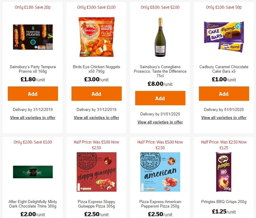 Sainsbury's Offers from 27 December