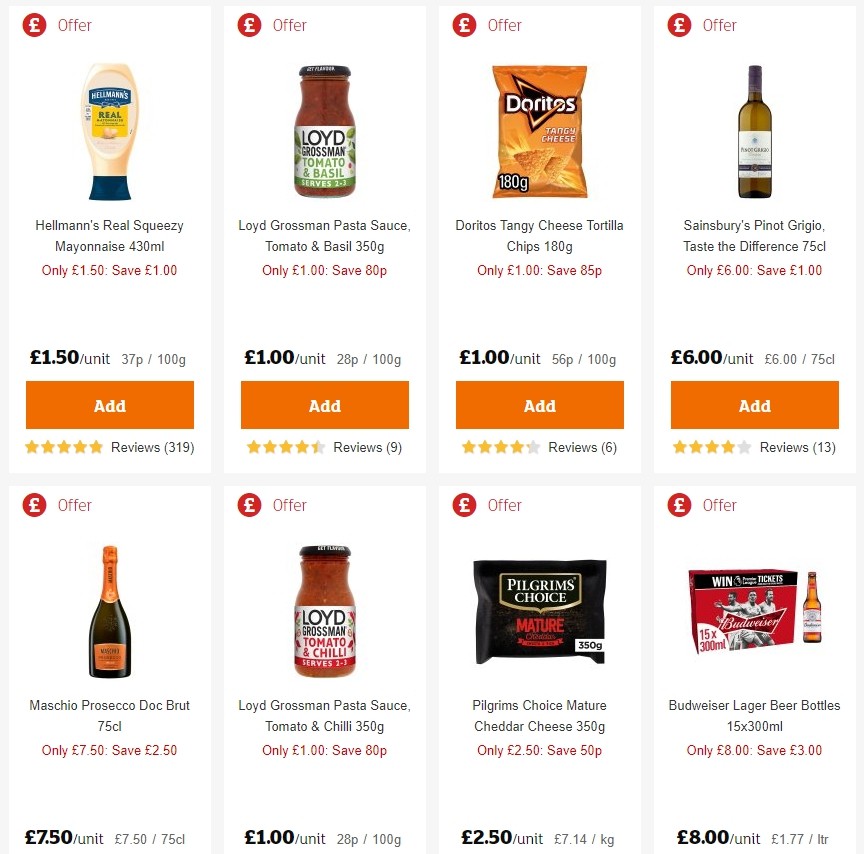 Sainsbury's Offers from 27 December