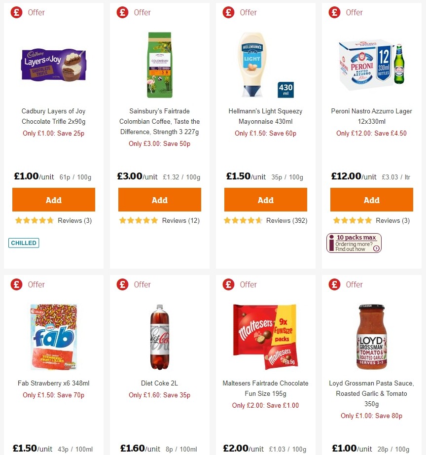 Sainsbury's Offers from 27 December