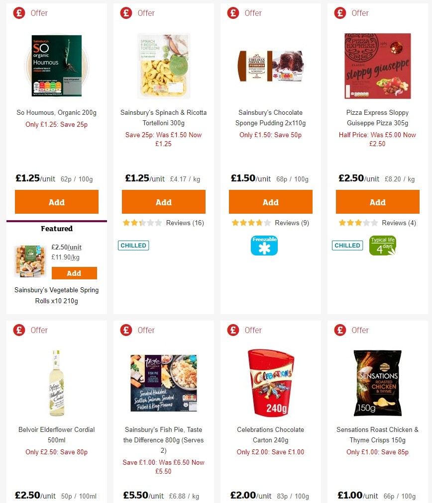 Sainsbury's Offers from 27 December