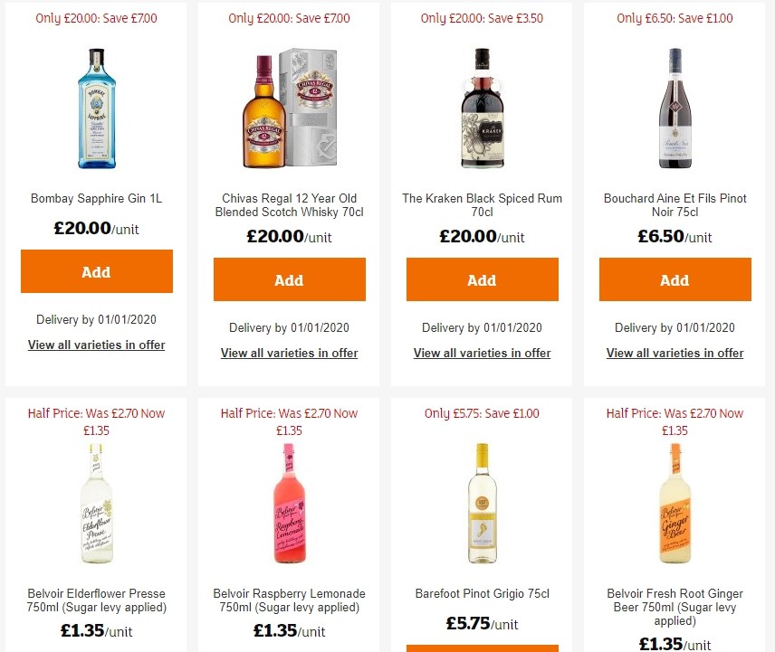 Sainsbury's Offers from 27 December