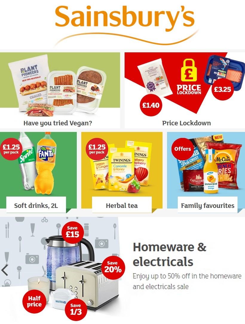Sainsbury's Offers from 3 January