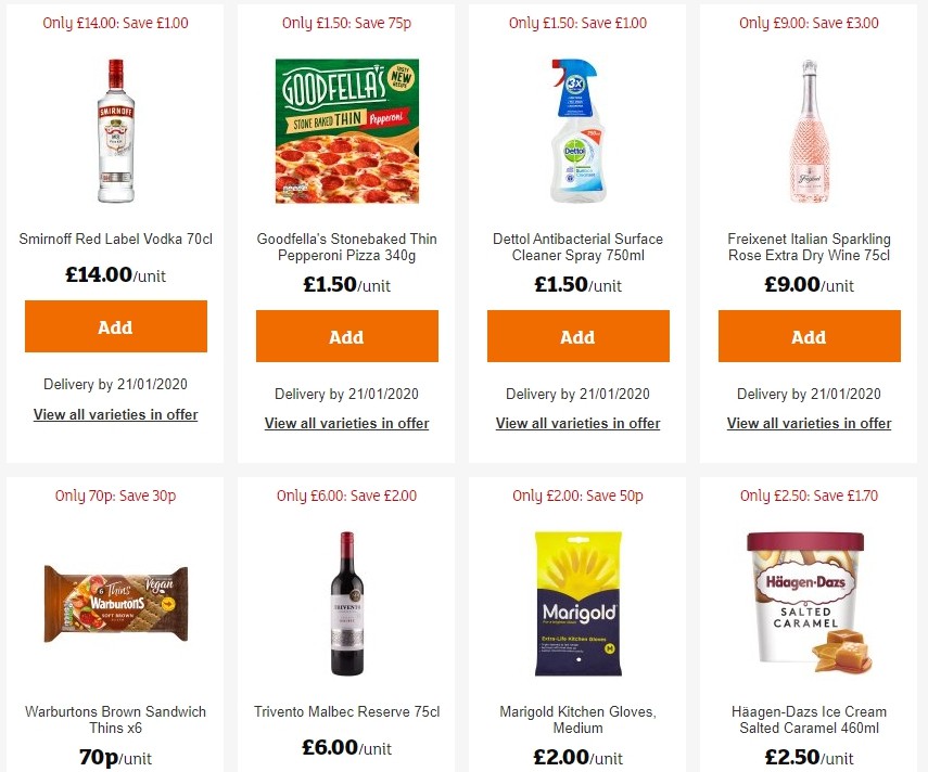 Sainsbury's Offers from 3 January