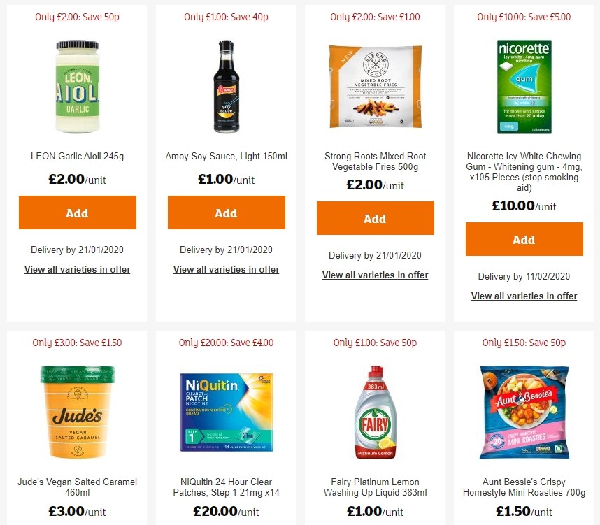 Sainsbury's Offers from 3 January
